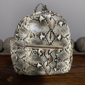 Snakeskin Pattern Backpack
